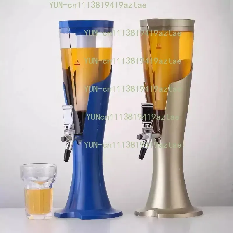 3 Liter Glowing Beer Tower Column Dispenser Zha Cannon Barrel for KTV Party Beverage