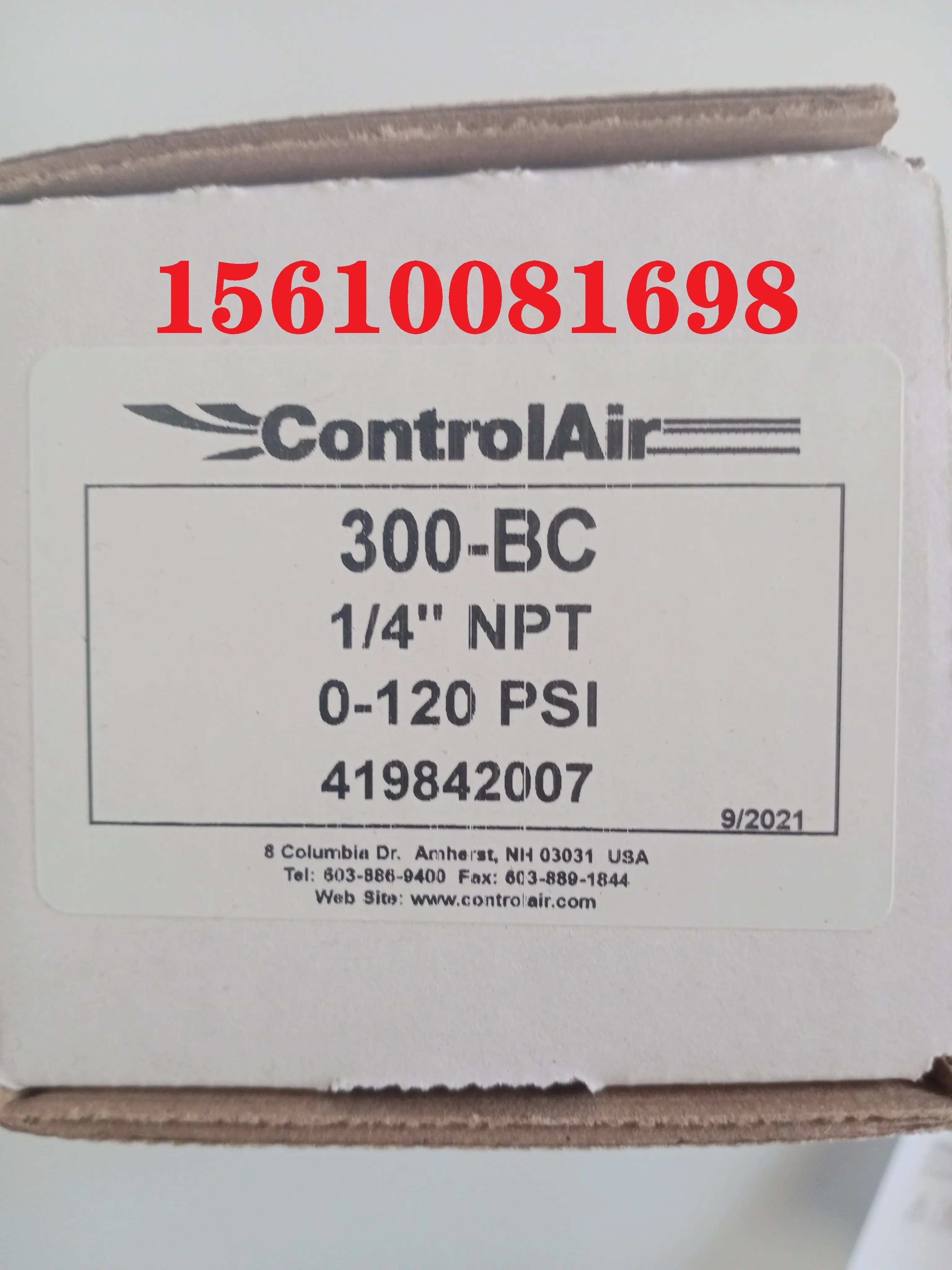 Controlair American Kangqitong Pressure Regulator 300-BC Replacement Fairchild 65952 Bayrover 960069000
