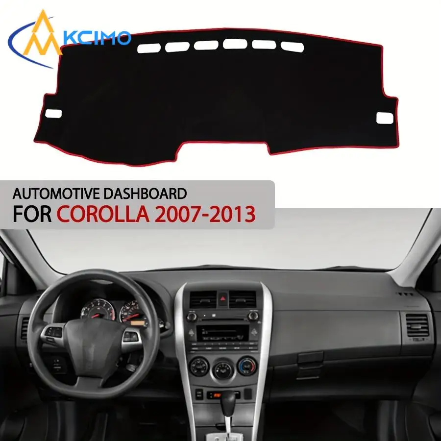 

Kcimo Lightproof Anti-UV Dashboard Cover Mat for Toyota Corolla 2007-2013 Non-Slip Car Interior Carpet Protector Sunshade