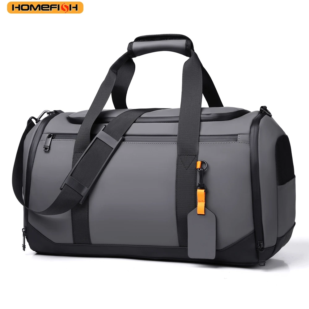 HOMEFISH Large Capacity Travel Duffel Bag - Durable Oxford Cloth, Spacious & Stylish Overnight Sports Gym Bag with Multiple