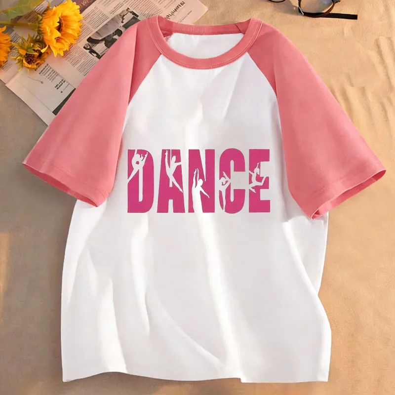 Dance Girl Design Funny T Shirts Short Sleeve Kids Children's T-shirt Boys Girls Summer Spring Casual Top Tee Shirt