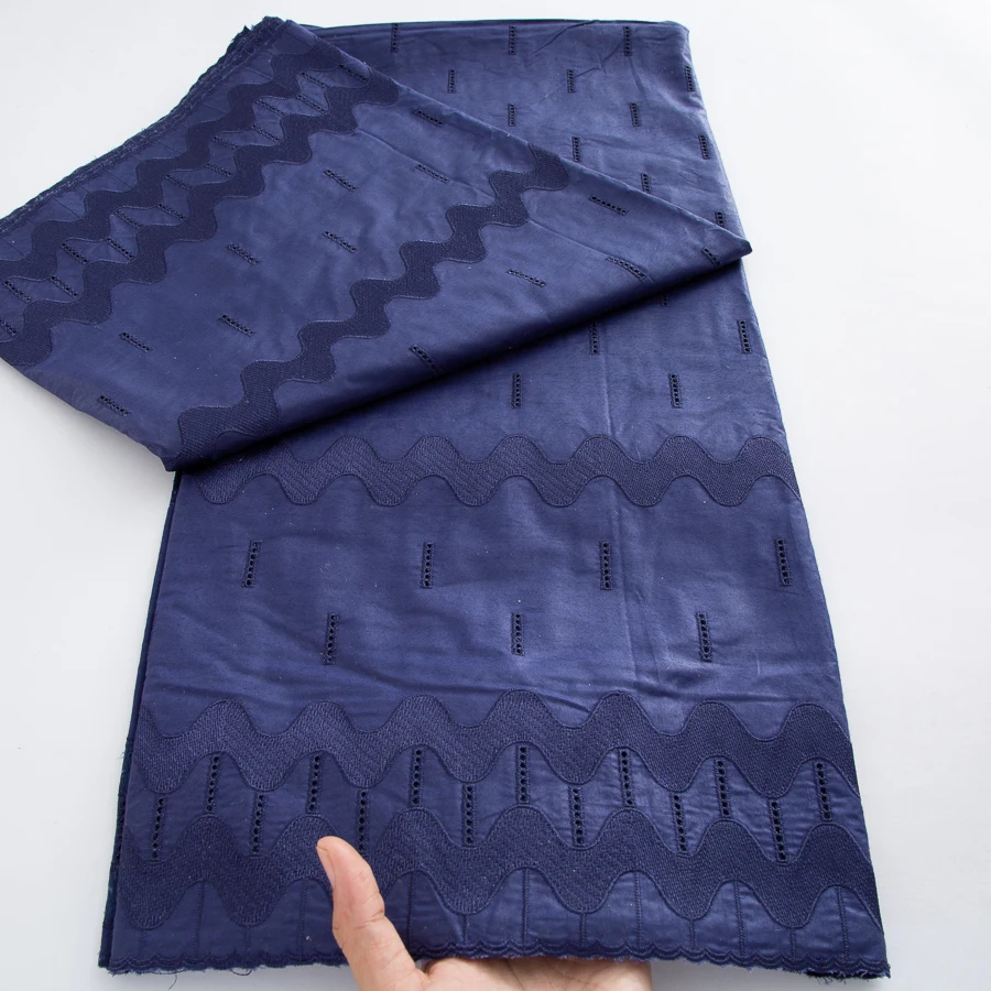 Swiss Voile Lace Fabrics 2026 High Quality 5Yards African Embroidery Cotton Lace Nigerian Dry Lace for Wedding Dresses 4906