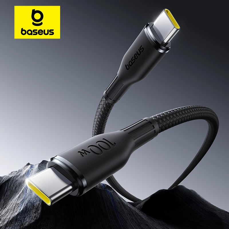 Baseus 100W Fast Charging Data Cable USB-C to USB-C For iPhone 17 16 Series Samsung PD3.0 QC3.0 PPS FCP SCP AFC Quick Charging - Image 2
