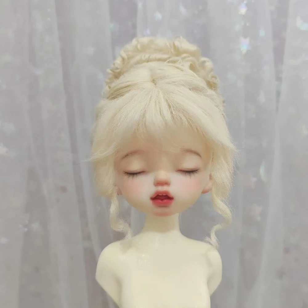 New Doll Wig For 1/8 1/6 1/4 1/3 1/12 BJD SD Doll OB11 Hair Colorful Wig Princess Doll Fake Hair Wig Can Customized