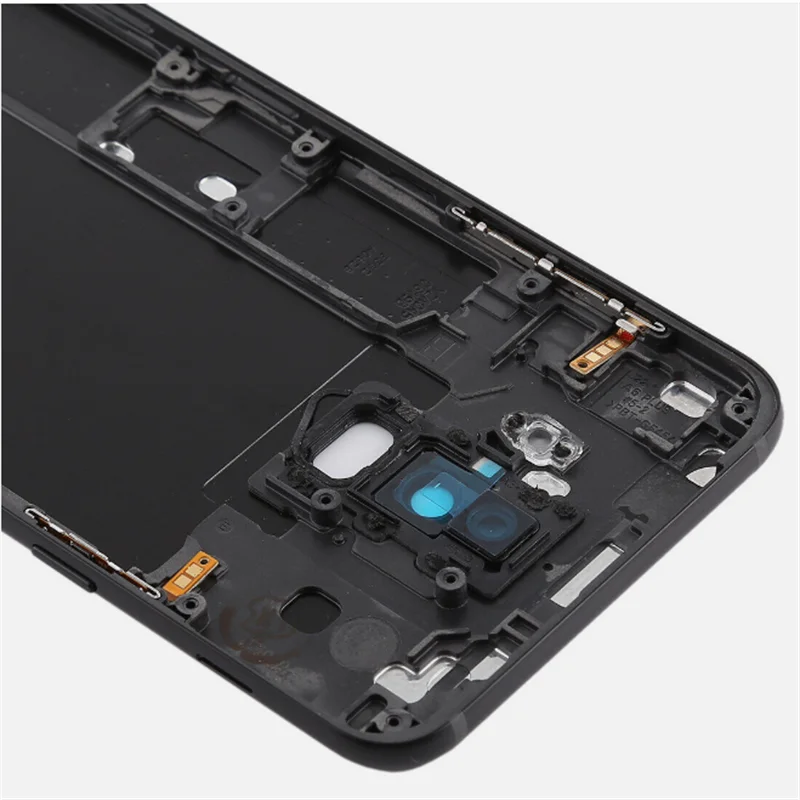 Back cover For Samsung Galaxy A6 A6 Plus 2018 A600 A600F A605 A605F Housing Battery Back Cover +Camera lens+Side Buttons