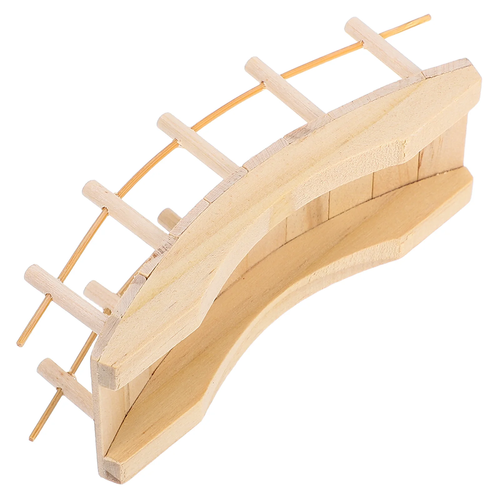 

Tiny Vintage Wood Arch Bridge Ideal for Micro Landscape DIY Fairy Garden Bonsai Display Miniature Outdoor Indoor Decorative