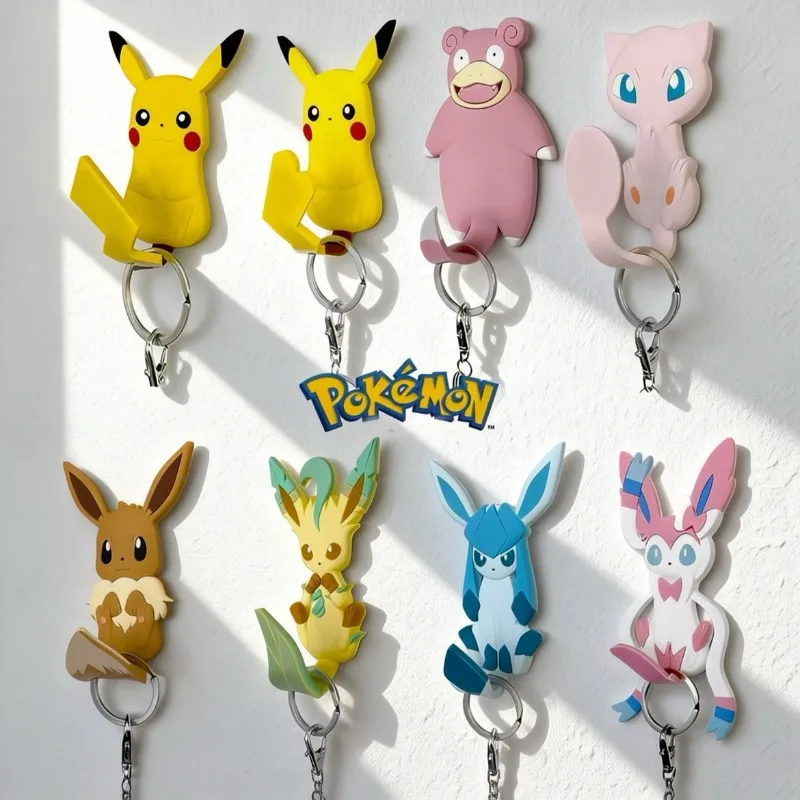 

Pokémon Cartoon Pikachu Creative Personality Animation Strong Sticky Hook No Punching Adhesive Load-bearing Pikachu Hook