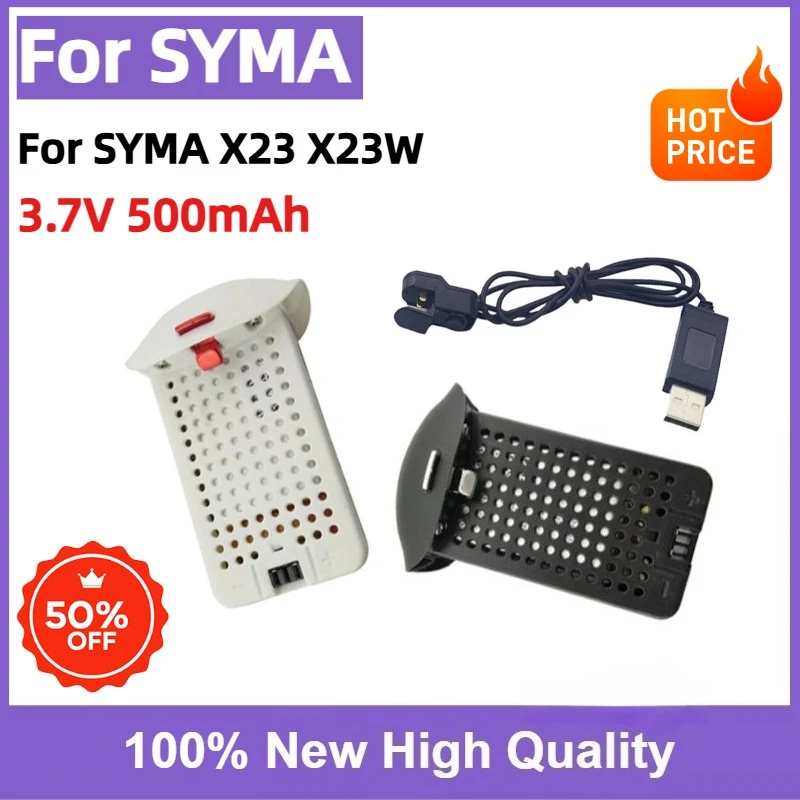 High Quality Replacement 3.7V 500mAh Battery for SYMA X23 X23W Remote Control Quadcopter Drone Accessories