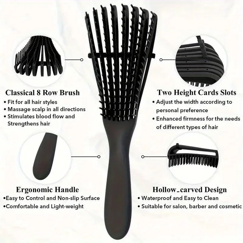 12点セット ヘアスタイリングセット＆コーム クリップ ラットテールコーム エッジコントロールブラシ＆スプレーボトル - 無臭ABSプラスチック 全髪質対応