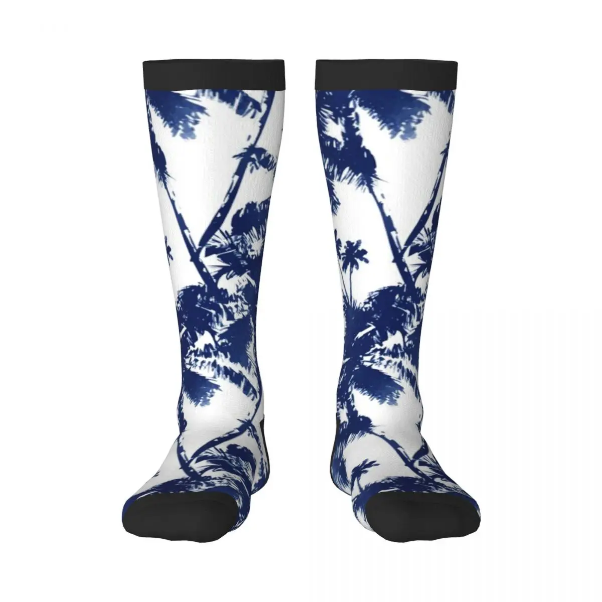 

Гольфы до колена, носки для взрослых с пальмовым деревом, чулки
