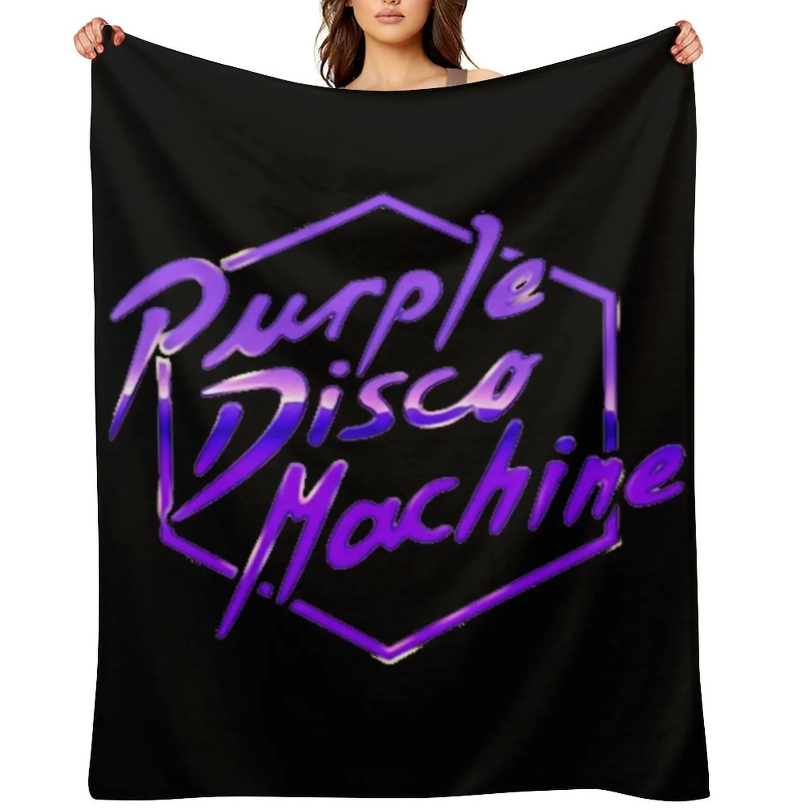 

Purple Disco Machine dj Germany Throw Blanket sofa bed Extra Large Throw Camping Flannel Fabric Blankets