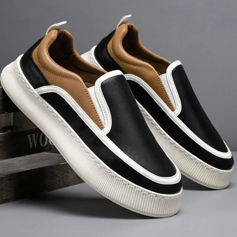Men's Sneakers Trend Slip on Running Sneakers Comfortable Spring Autumn Sport Tennis Shoes Man Non Slip Lightweigh Flats Shoes