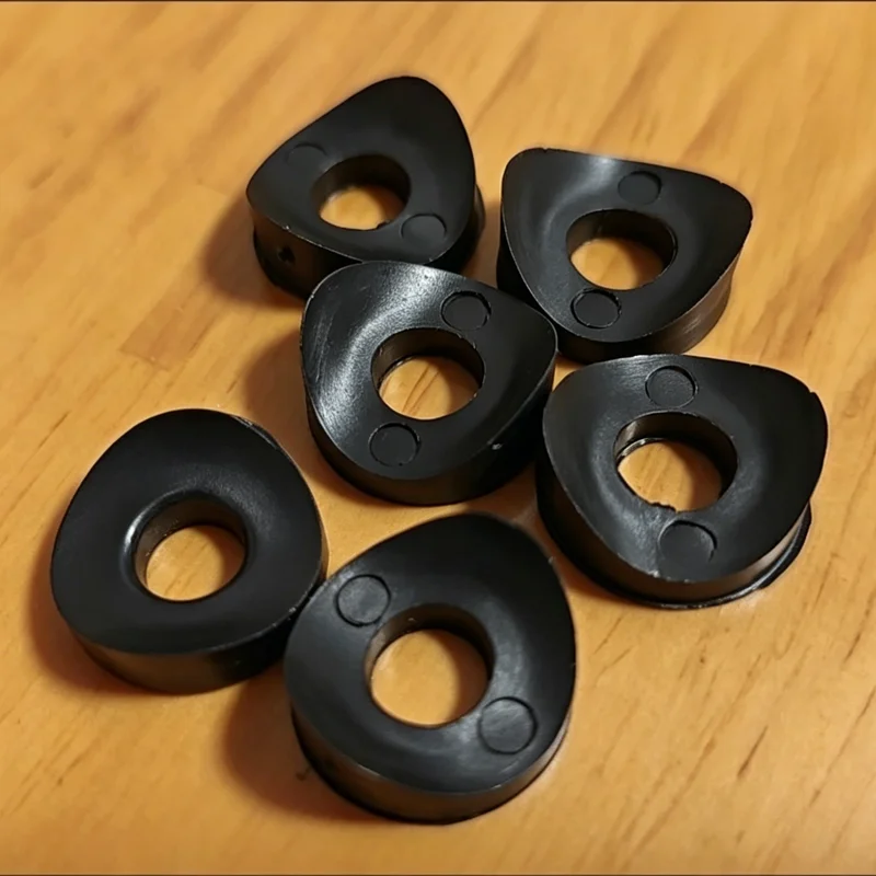 5-100pcs Black Duckbill Spacer 16/18/19/22/25mm Hollow Joint Round Tube Chair Fastening Washer Piece Plastic Curved Spacer