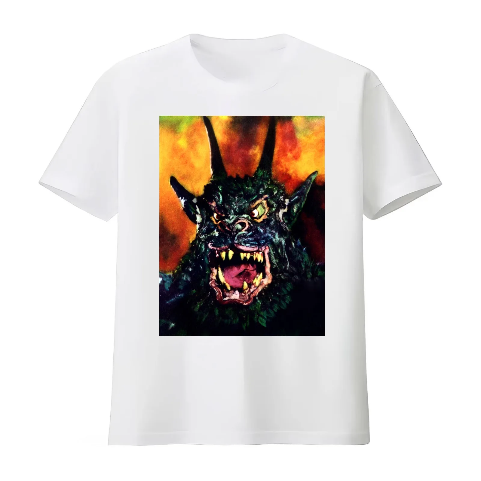 Curse of the Demon T-Shirt Summer Casual Cotton Tee Oversized Streetwear Tops Vintage Graphic Print Loose Fit Short Sleeve