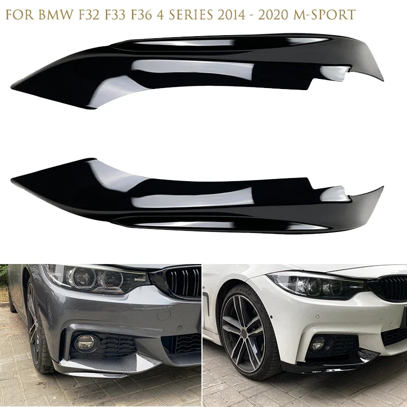 

Для BMW F32 F33 F36 4 серии 2014 ~ 2020 M-Tech автомобильный передний бампер, спойлер, сплиттеры, наклейки (только спортивные модели M)
