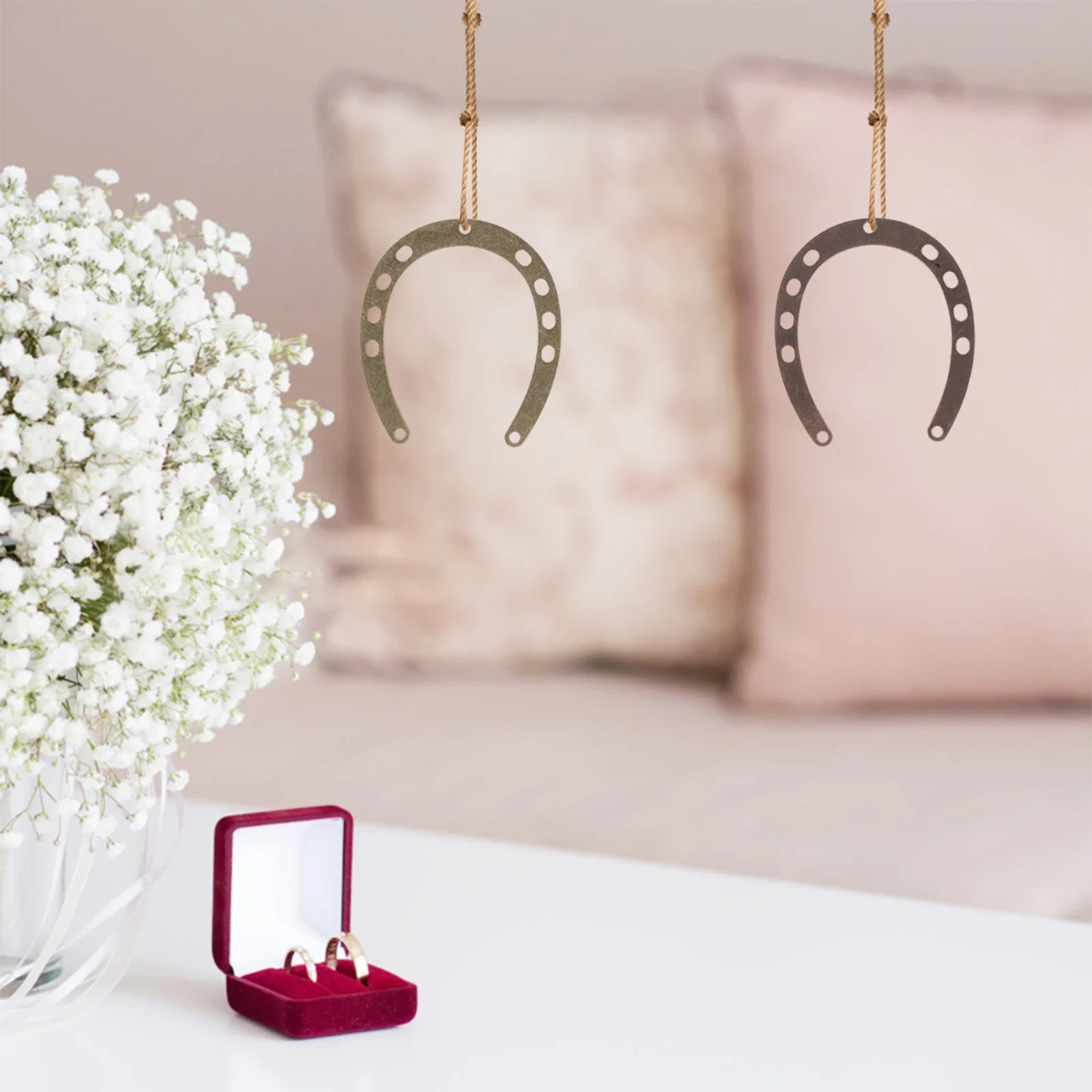 

10Pcs Lucky Horseshoe Metal Wall Hangings Western Party Decorations for Home Office Garden Rustic Horseshoe Craft Ornaments