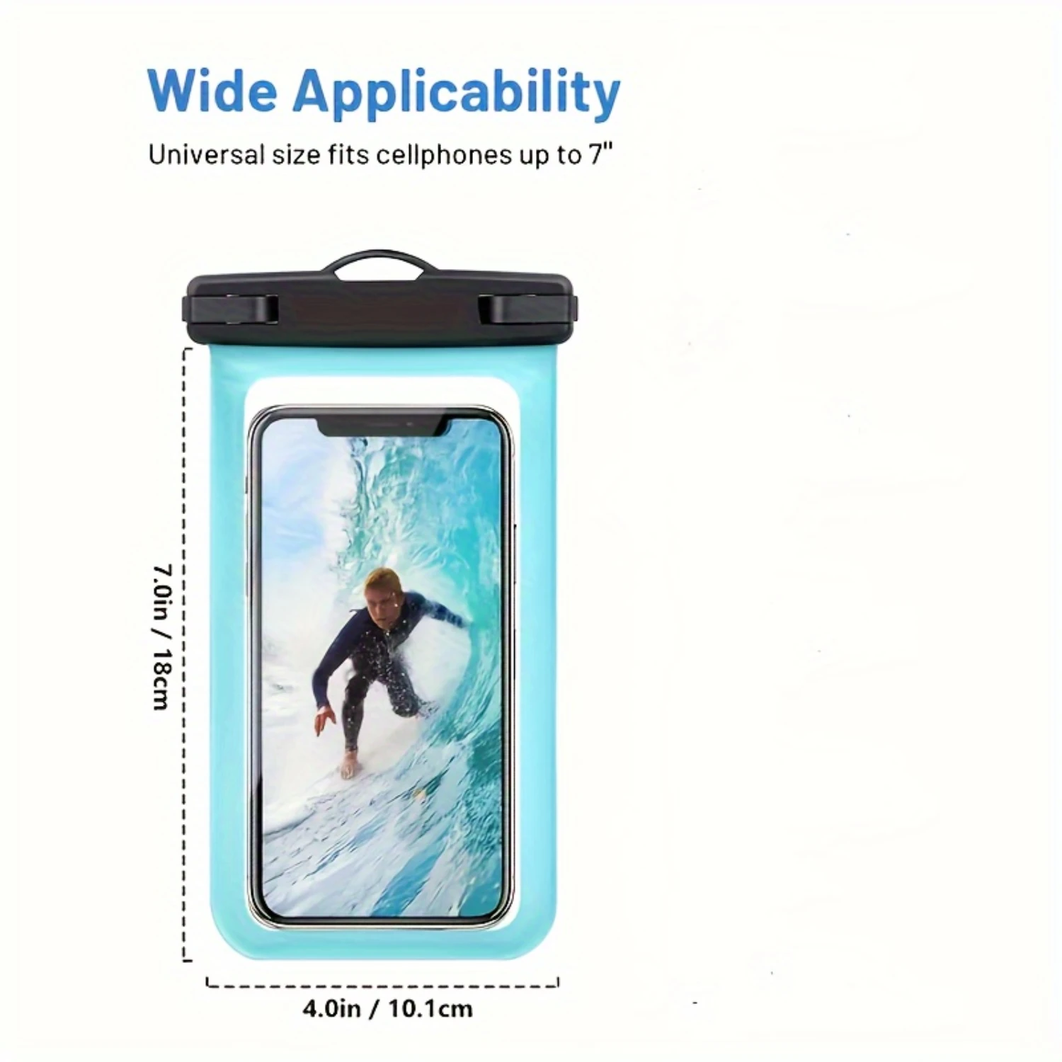 2pcs Universal Waterproof Phone Pouch - Waterproof Case For Cellphone Waterproof Cellphone Beach Vacation