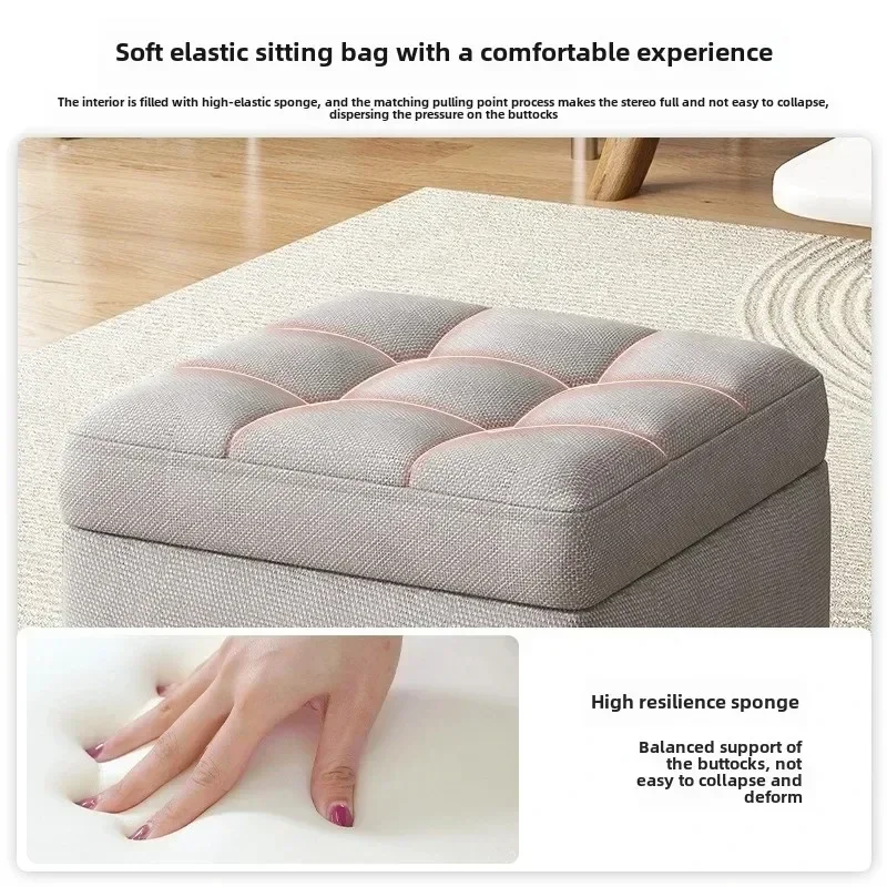 Storage Ottoman Coffee Table Living Room Sofa Stool Storage Chair for Footrest Multifunctional Foot Stool for Home Furniture