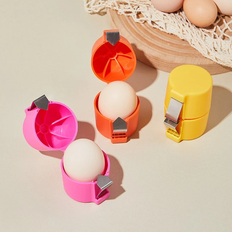 Portable Egg Cracker Set Manual Egg Shell Breaker for Home Use Egg Yolk White Separator Mini Baking Kitchen Gadget