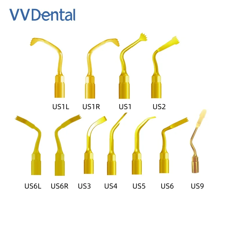 VVDental Piezosurgery Tips Dental Micro-saw Bone Cutting Tips for Mectron/Woodpecker Dentistry Bone Piezo Surgery Tips Tools