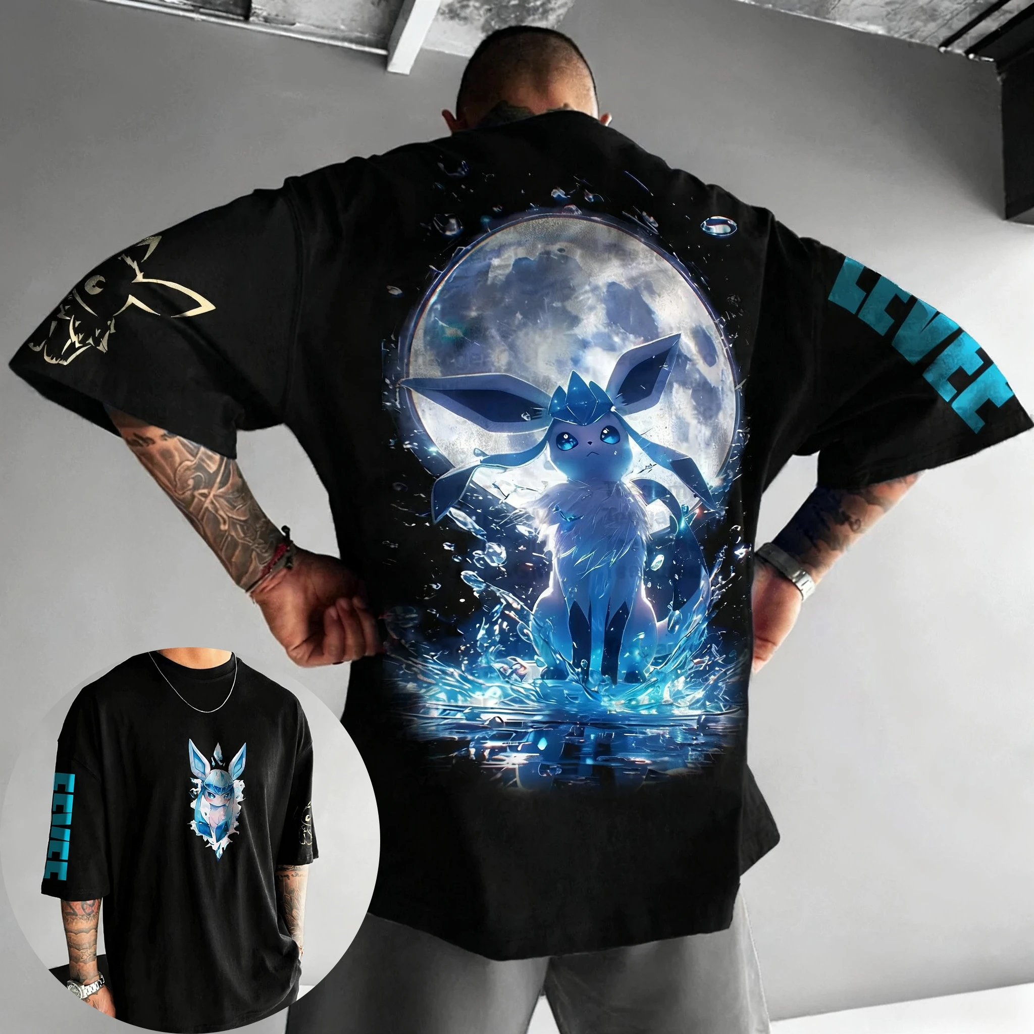 

Pokémon Anime Parent-child T-shirt 2025 Unisex Summer New Japanese Harajuku Casual Loose Plus Size Versatile Short Sleeved Top