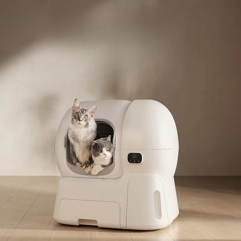 Smart cat toilet, automatic cat litter box, oversized automatic sand replenishment, one-click cleaning