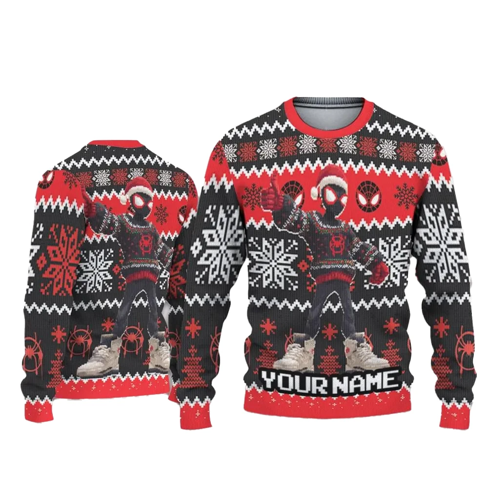 

Рождественский уродливый свитер с изображением Человека-паука, супергерой Marvel, Мстители, крутой модный рождественский подарок для мужчин и женщин, вечерние 2026, новое издание