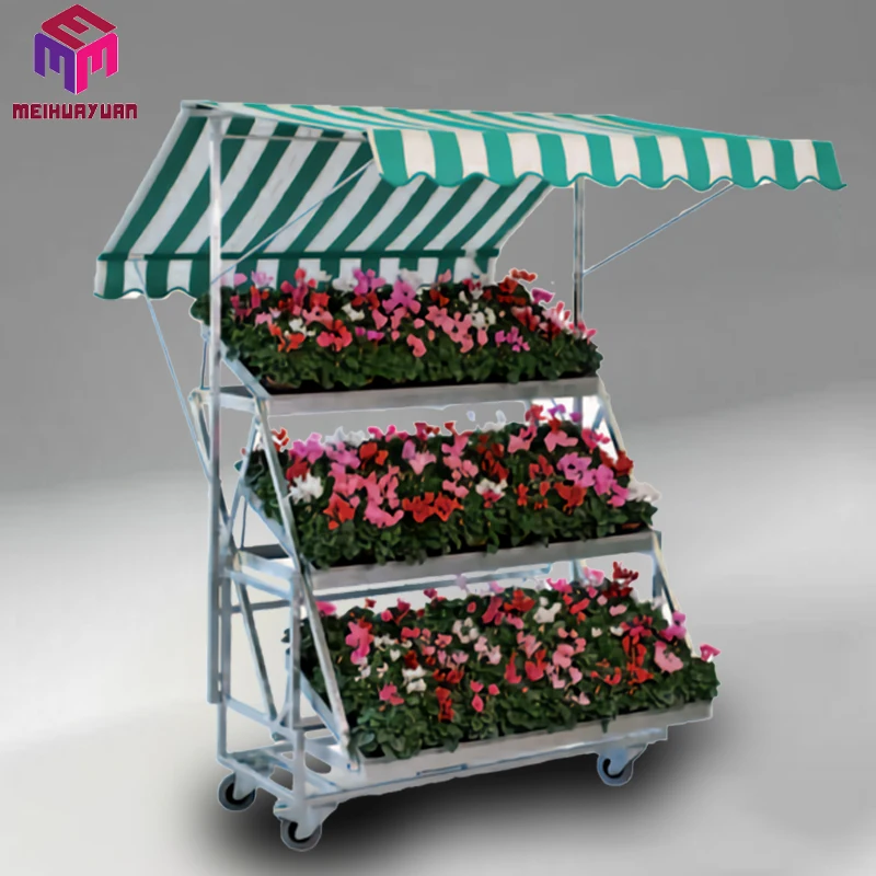 Garden horticultural farm greenhouse nursery transport metal steel cc dutch danish flower plant trolley