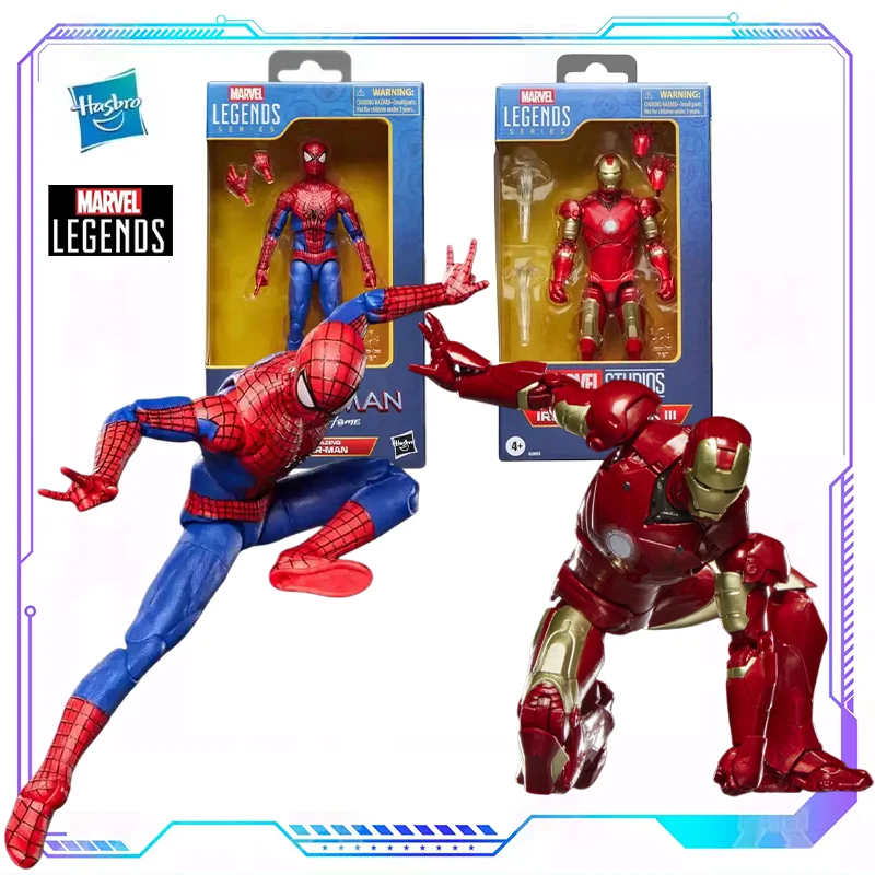 

Фигурка Hasbro Marvel Legends: Чудо-человек и Железный человек Марк III (MK3), аниме-фигурка, подвижная модель, игрушка, подарок