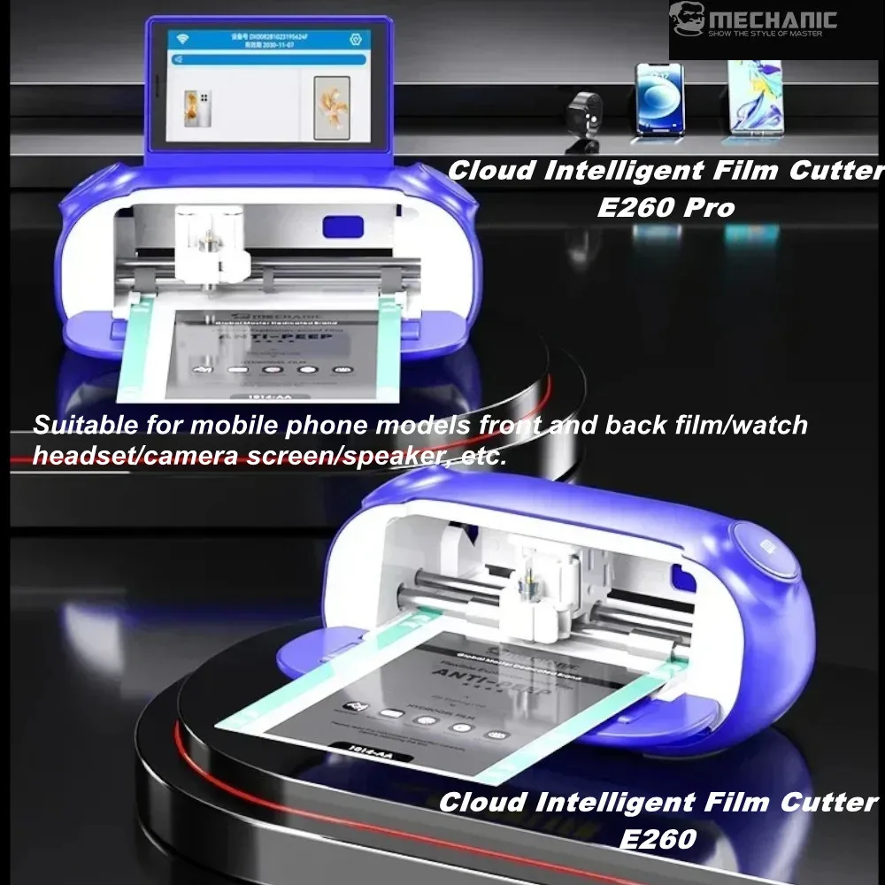 

MECHANIC E260 Pro Film Cutting Machine Wifi Bluetooth Cloud Plotter for Mobile Phones Watch Front Back Screen Protector Cutting