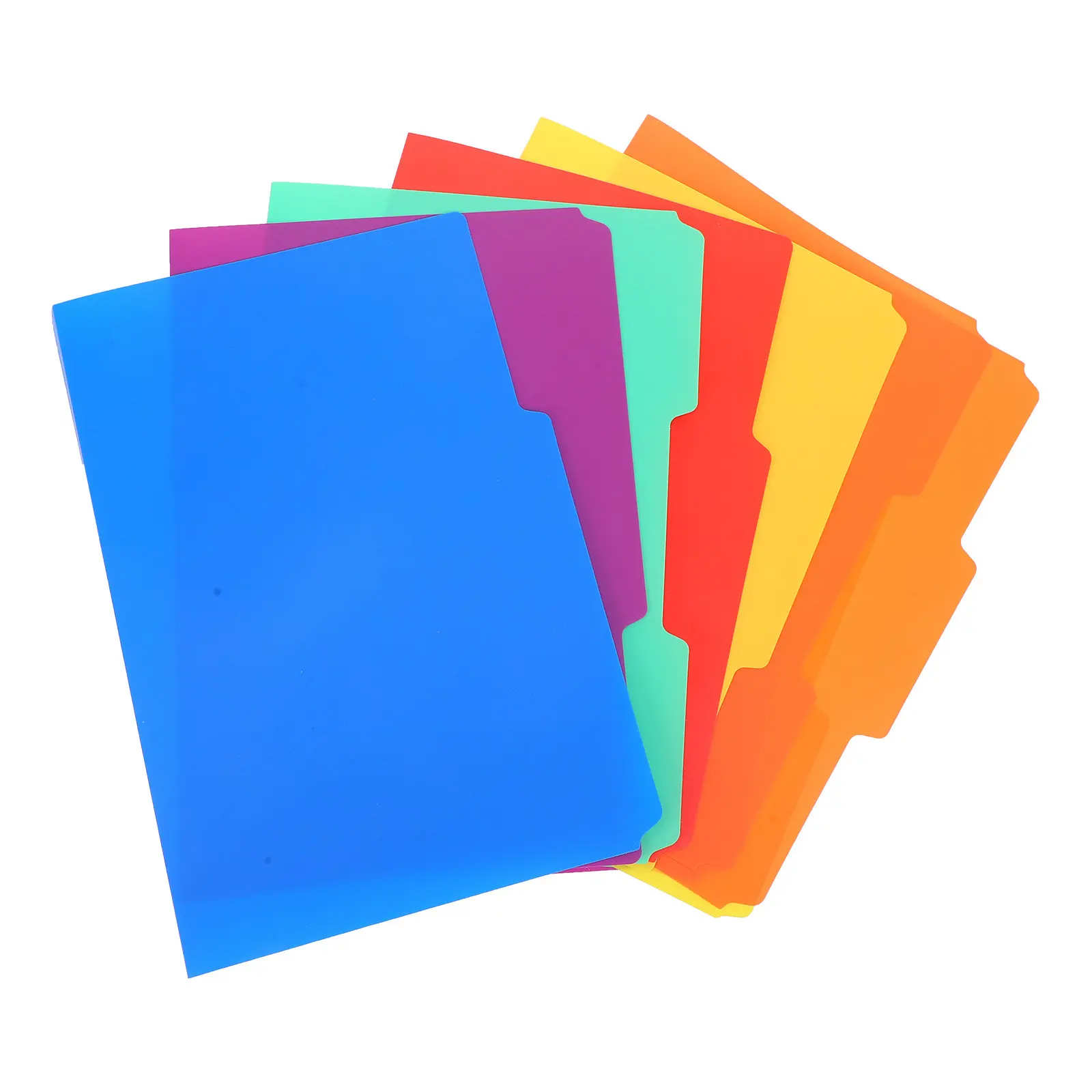 

18Pcs Vibrant Plastic File Folders Heavy-Duty Document Protector for Students Teachers Offices Desktop Organization
