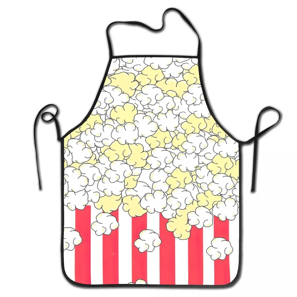 Babero de palomitas de maíz con mantequilla Unisex, delantal de Chef, cocina para cocinar, aperitivos, patrón de comida para hornear, mujeres y hombres adultos