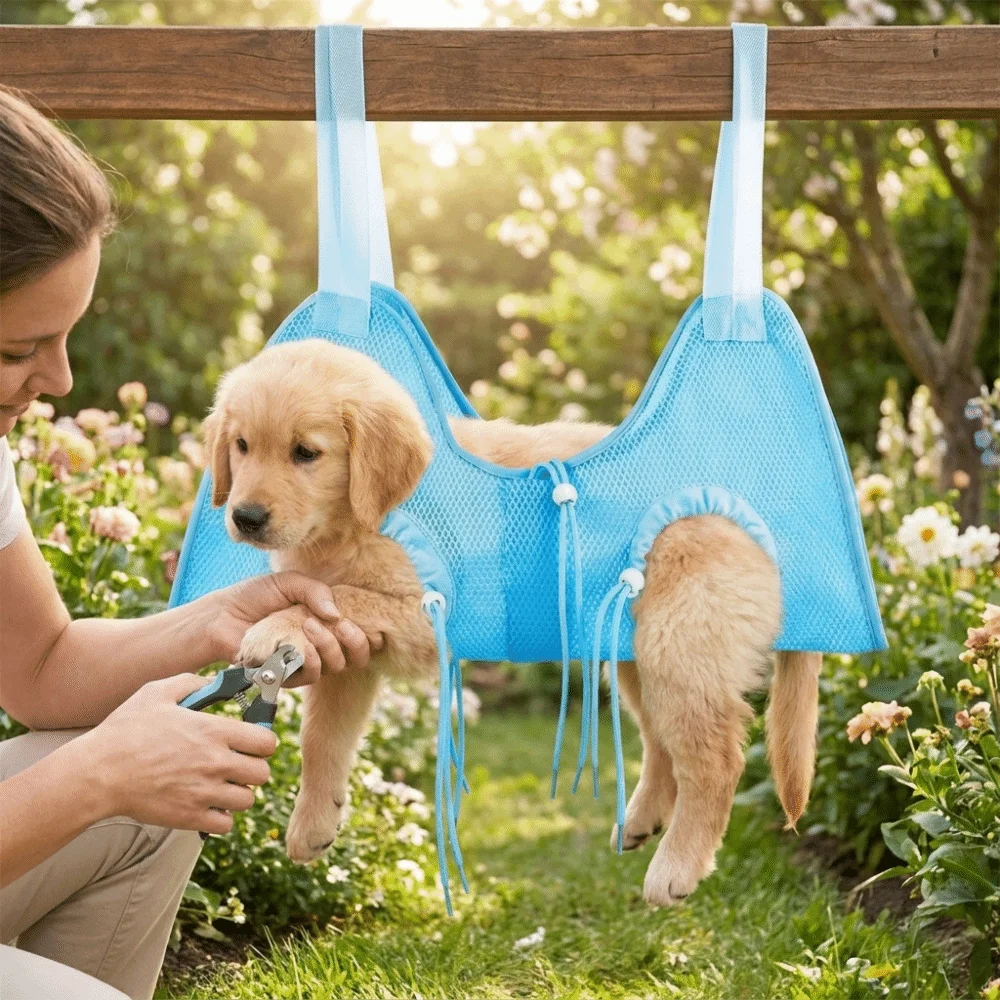 Дышащий гамак для груминга жив – обзор и цена Pet Grooming Hammock Sling Restraint
