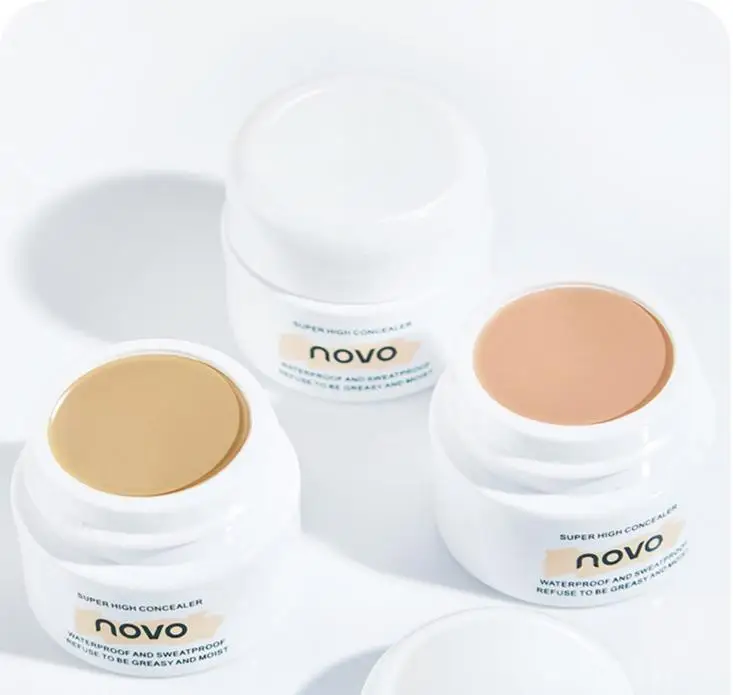 NOVO high definition concealer, giant concealer, strong covering spots, acne marks, dark circles, tattoo foundation