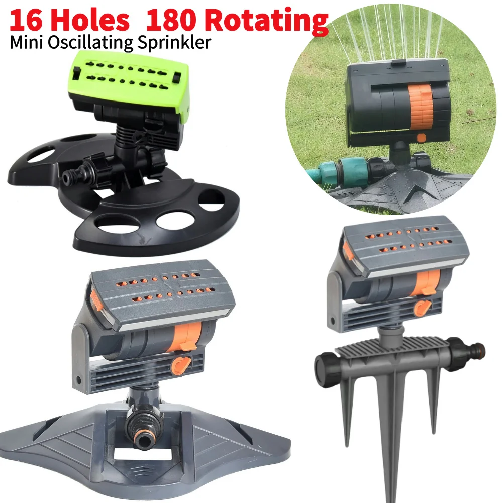 

Спринклер для газона с большим покрытием, регулируемая система полива для орошения, 16-отверстий, вращающийся спринклер для газона для наружного двора и сада