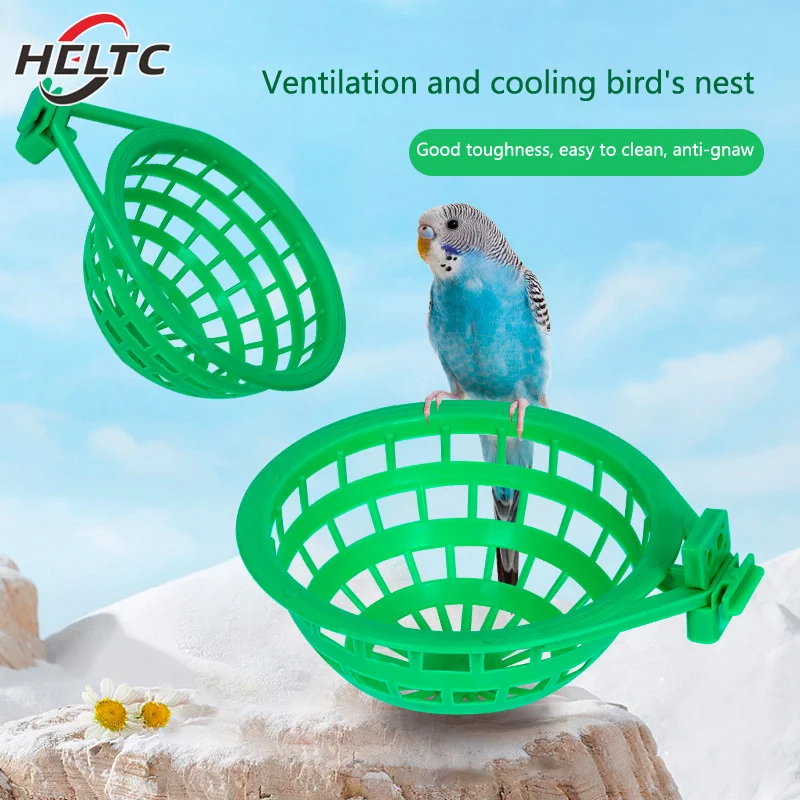 1pc Plastic Canary Nest Cage Decorative Cages Bird Eggs Nest Pan Pet Birds Hatching Tools Supplies Bird Hatching Accessories