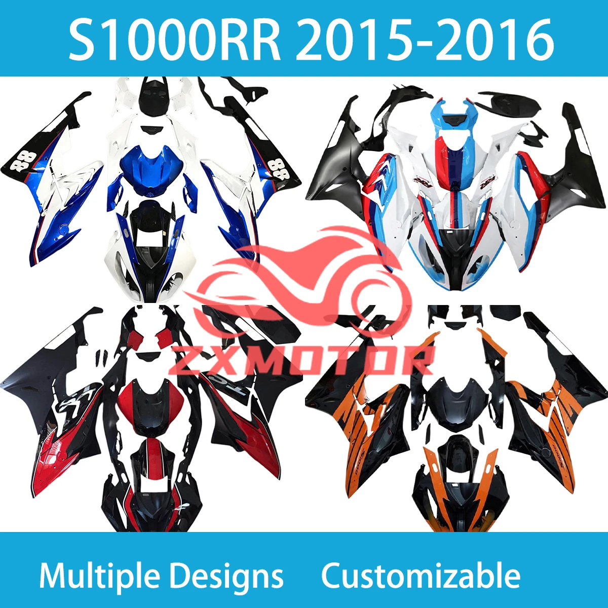 Для BMW S1000RR 2015 2016 комплект обтекателей для ремонта S 1000RR 15 16, пластиковый чехол для мотоцикла, обтекатели, комплект кузова Для BMW S1000RR 2015 2016 комплект обтекателей для ремонта S 1000RR 15 16, пластиковый чехол для мотоцикла, обтекатели, комплект кузова