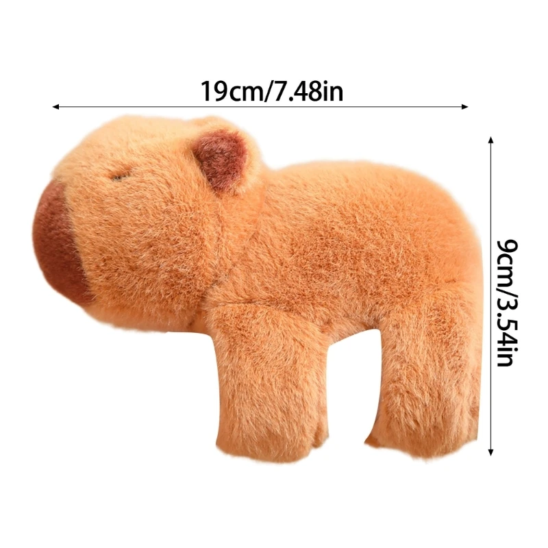 Capybara Backpack Plush Animal Toy Wristband for Party Gift Fashion Jewelry Cartoon Bracelet Toy for Party