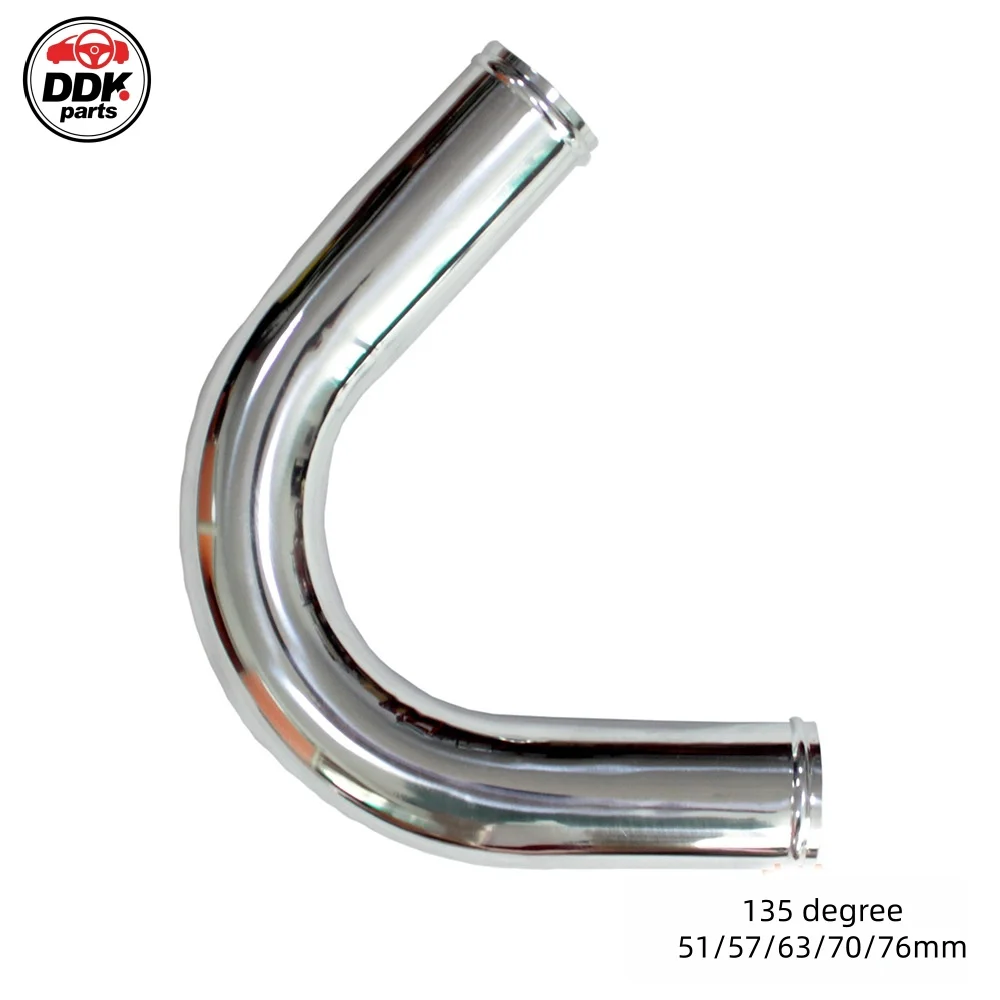 Universal 57MM Aluminum Cold Air Intake Pipe 135 Degree for Racing Car Turbo High Flow Universal Tube