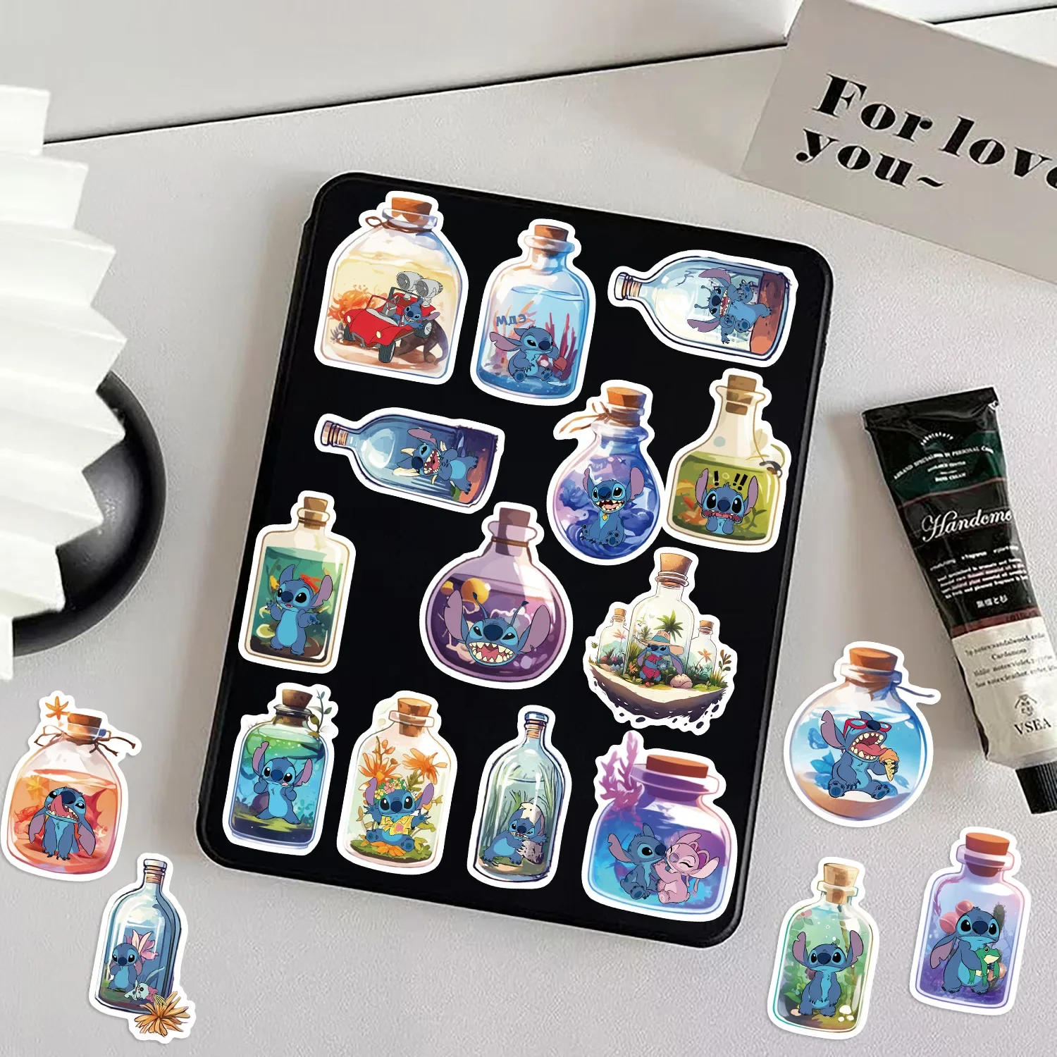 Disney Princess, Stitch, Toy Story‑Lotso Stickers, Cartoon Decorative Decals for Luggage, Phones & Laptops, Kids Sticker Pack