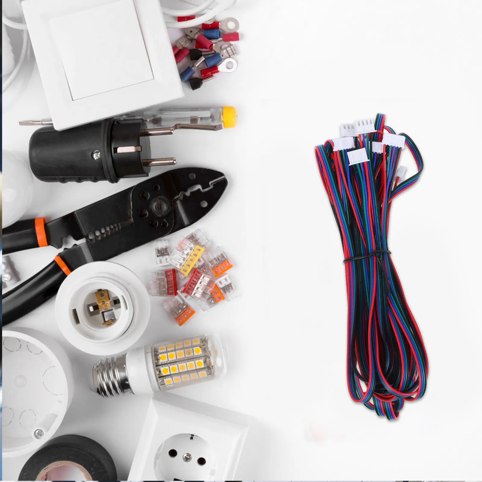4pcs Stepper Extension Cables 4-Pin To 6-Pin For 3D Printer Connection Parallel Motor Wiring Cables Motor Extension Wire