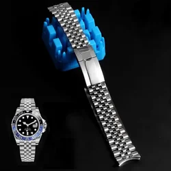 904 Jubilee Watch Band For Rolex Sub GMT Yacht Daytona 20mm Watch Strap Luxury Bracelet Mod Parts Replacement Accessories