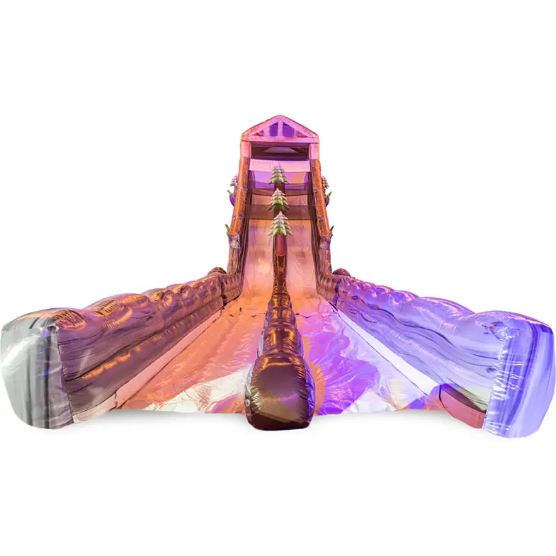 Winter Hot Sale Inflatable Alpine Tubing Double Lane Slide Winter Themed Tube Slide Inflatable Snow Tube Slide