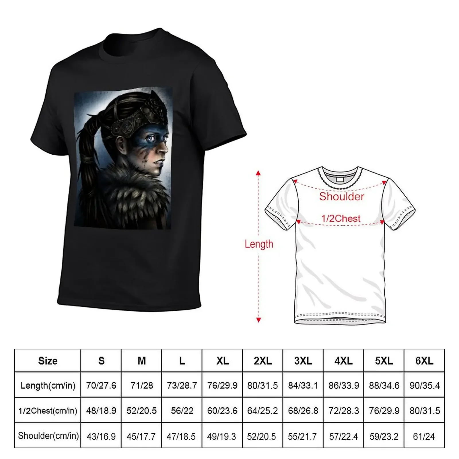 Senua T-Shirt oversized graphic tee shirt blanks korean fashion clothing for men