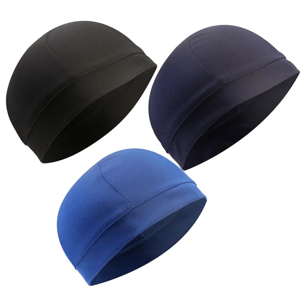 

3 Pcs Headwear Sports Cycling Cover Hard Hat Sweatband Skull Cap Liners Pads Hardhat Breathable