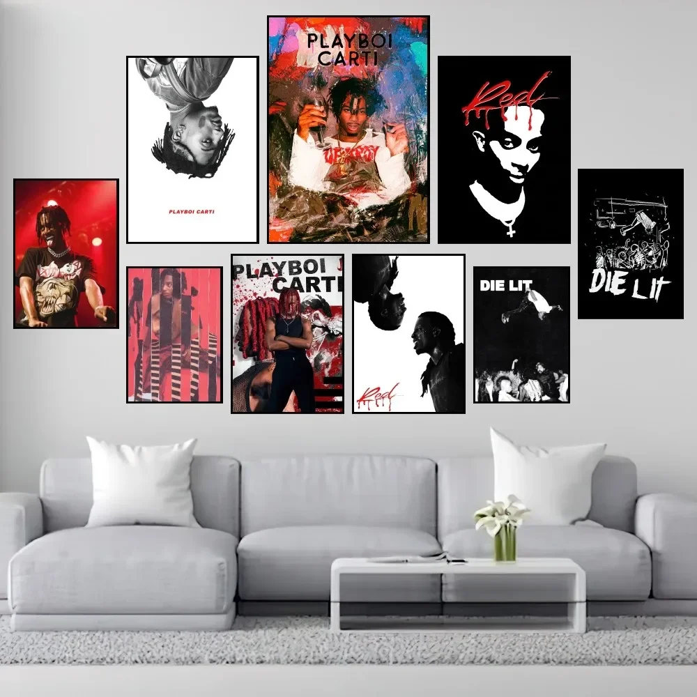 

Rapper Playboi Carti Poster Prints Wall Painting Bedroom Living Room Decoration Office Home