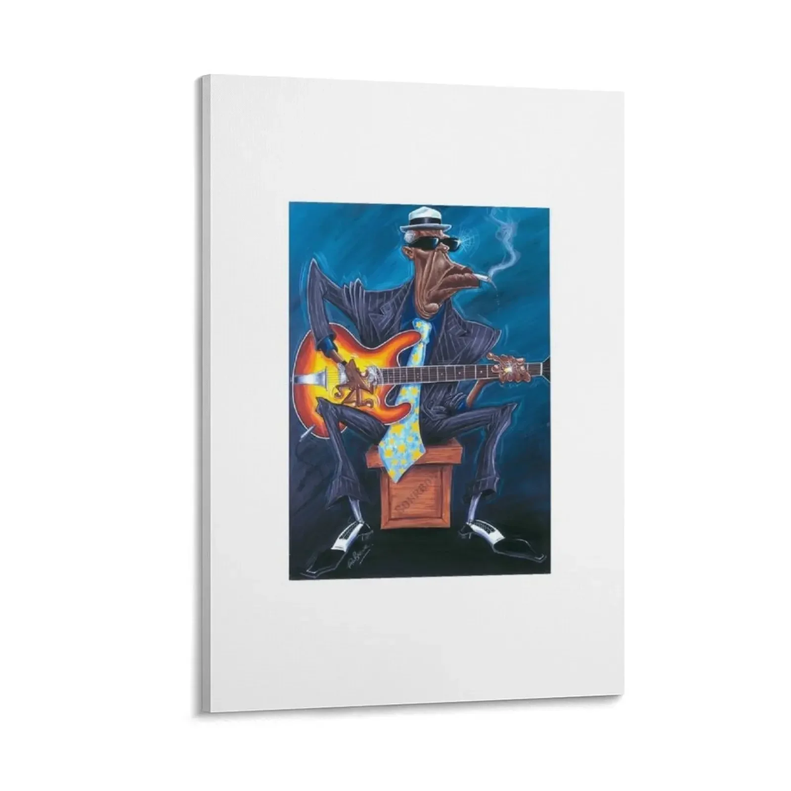 

Blues Guitarist Canvas Painting decor living room decoration Decoration home Decorative paintings