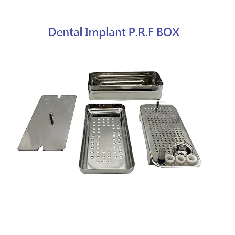 Placa de caja PRF para implante Dental de acero inoxidable, caja de fibrino rica, caja de implante Dental PRF CGF, sistema GRF de implante Dental PRF