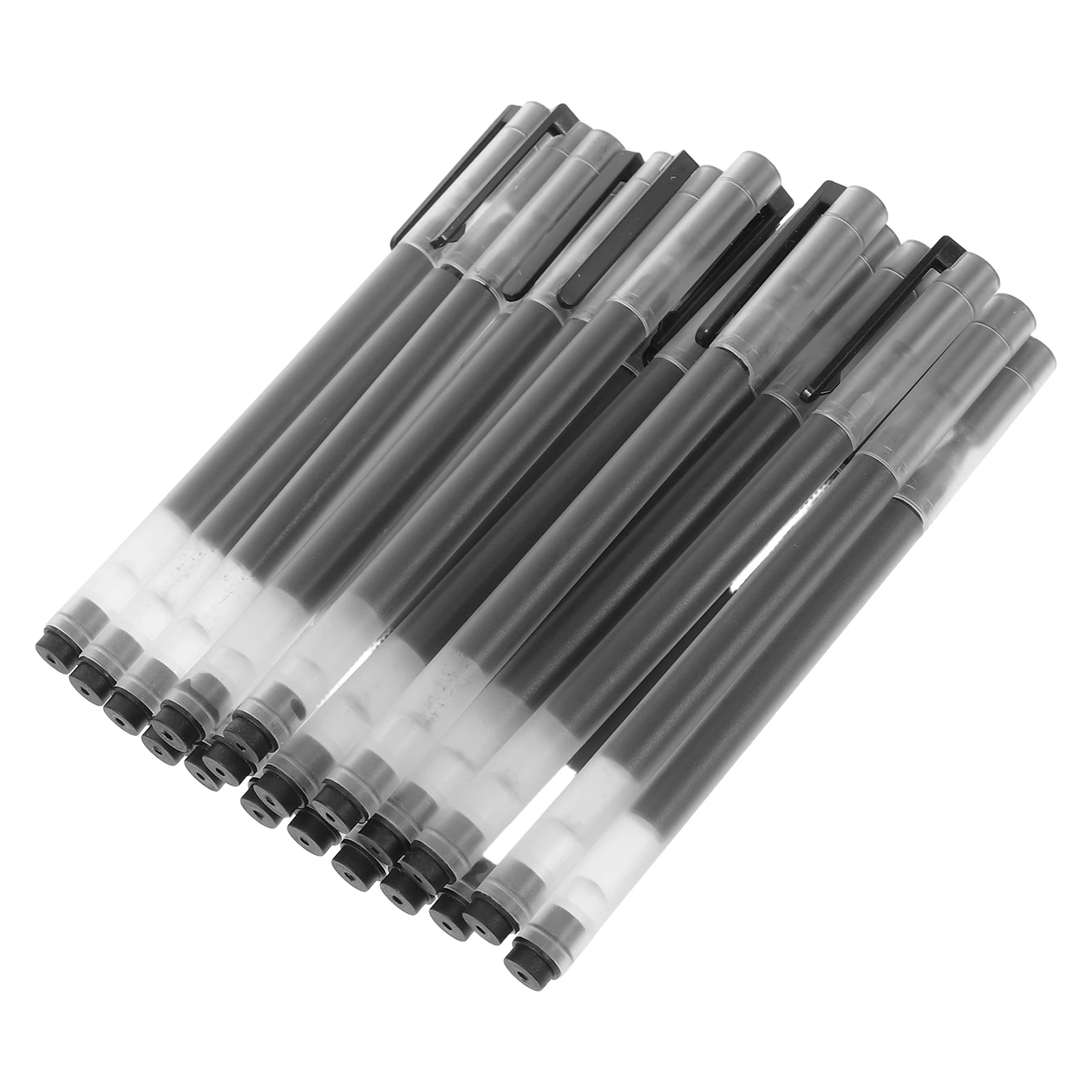 

20Pcs Black Liquid Ink Pens 0.5mm Medium Point Smooth Flow Minimalist Design Ergonomic Grip for Study Work Teachers Students