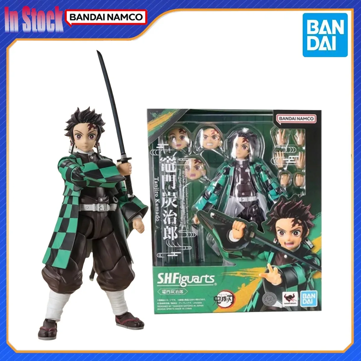 

Genuine Bandai Original Figure Demon Slayer SHF Kamado Tanjirou Collection Action Figure Action Figure Model Kits Gift for Kids